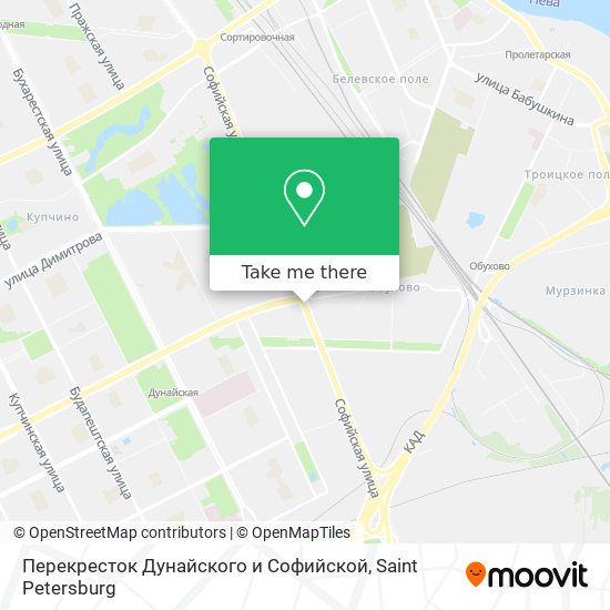 Перекресток Дунайского и Софийской map
