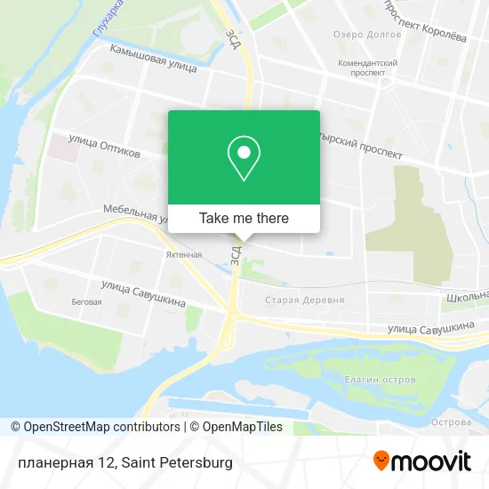 планерная 12 map