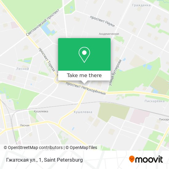Гжатская ул., 1 map