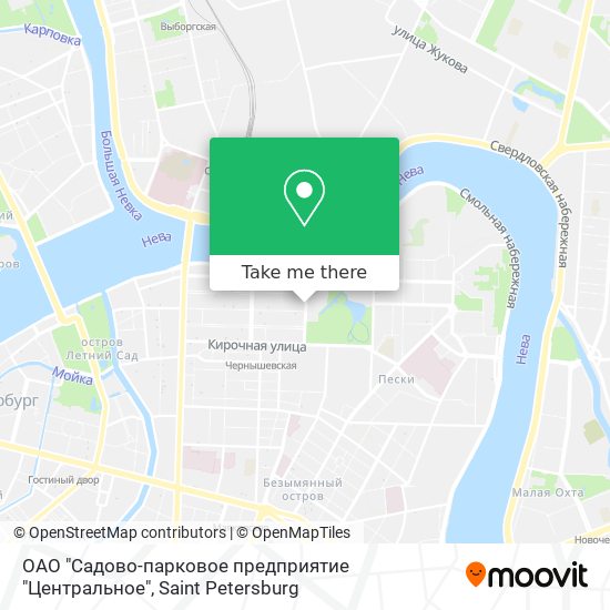 ОАО "Садово-парковое предприятие "Центральное" map