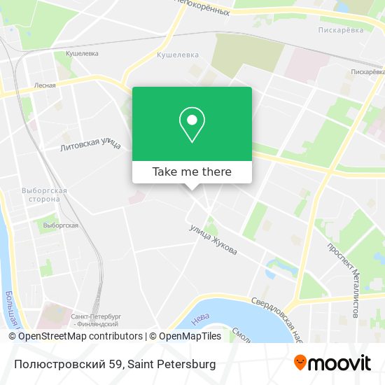 Полюстровский 59 map
