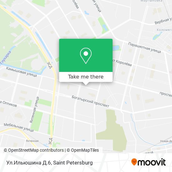 Ул.Ильюшина Д.6 map