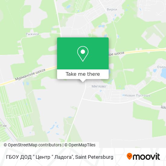 ГБОУ ДОД " Центр " Ладога" map
