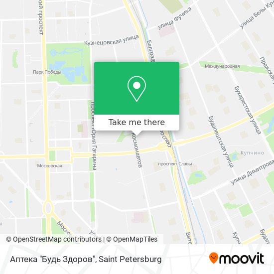 Аптека "Будь Здоров" map