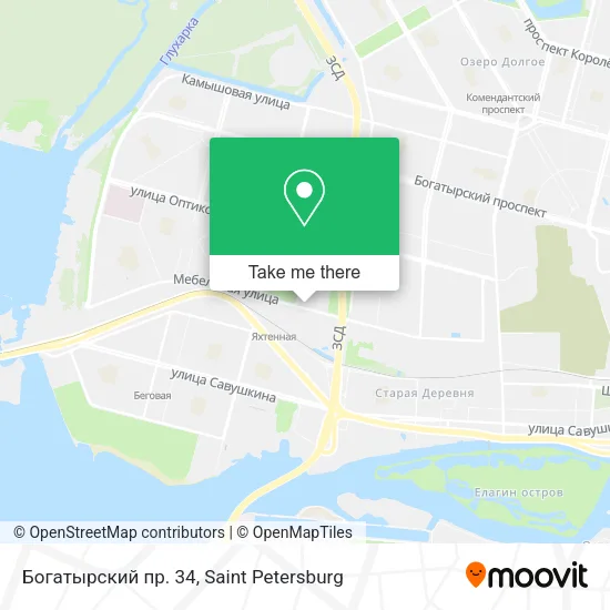 Богатырский пр. 34 map