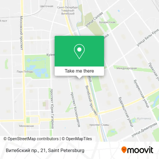 Витебский пр., 21 map