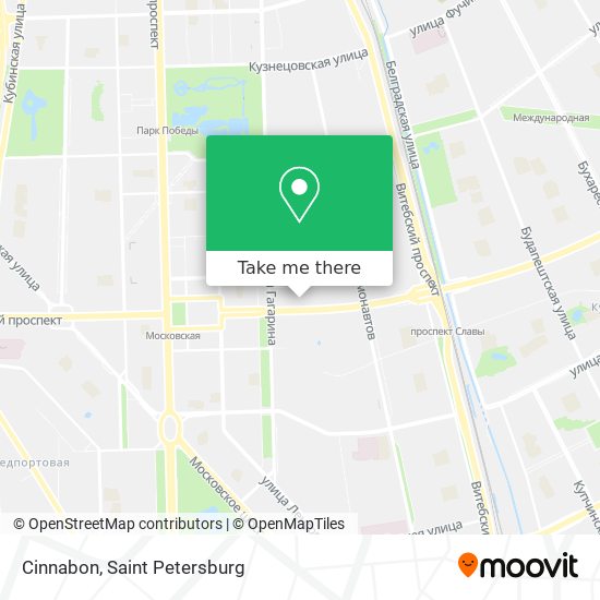 Cinnabon map