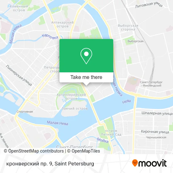 кронверский пр. 9 map