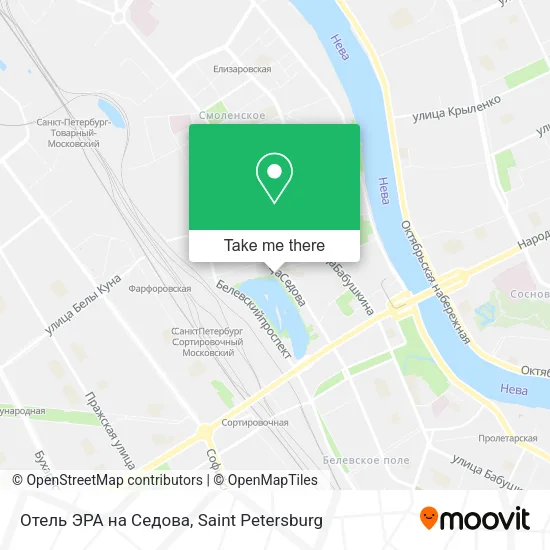 Отель ЭРА на Седова map