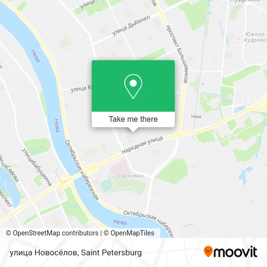 улица Новосёлов map