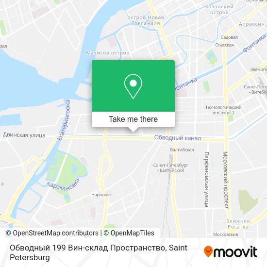 Обводный 199 Вин-склад Пространство map