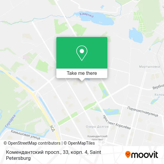 Комендантский просп., 33, корп. 4 map