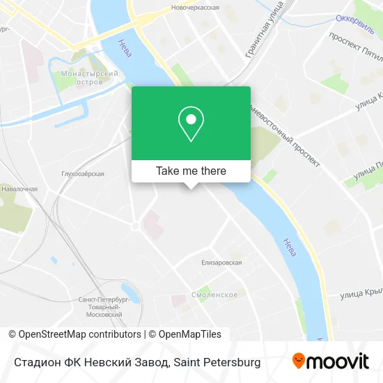 Стадион ФК Невский Завод map