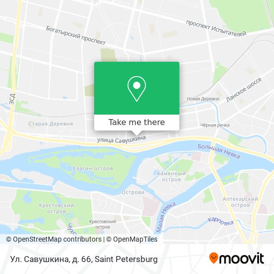 Ул. Савушкина, д. 66 map