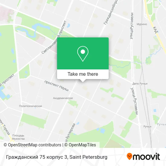 Гражданский 75 корпус 3 map