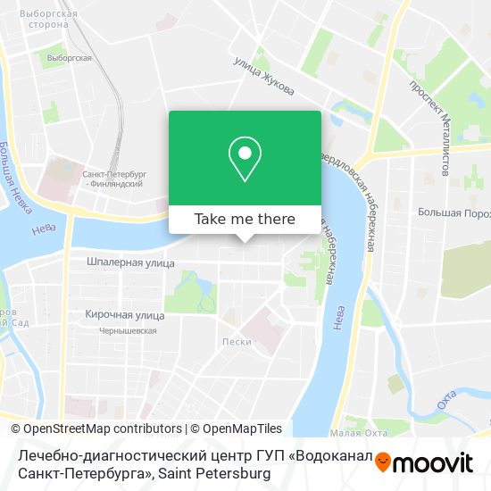 Лечебно-диагностический центр ГУП «Водоканал Санкт-Петербурга» map