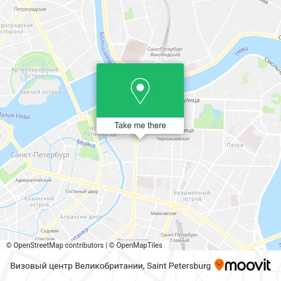 Визовый центр Великобритании map