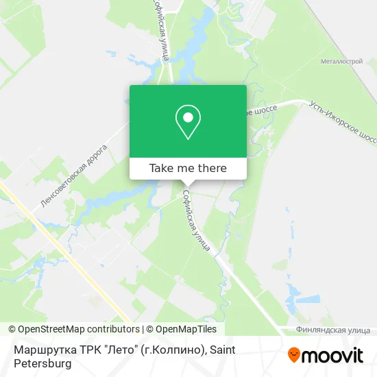 Маршрутка ТРК "Лето" (г.Колпино) map