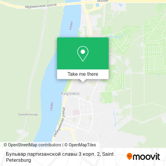 Бульвар партизанской славы 3 корп. 2 map