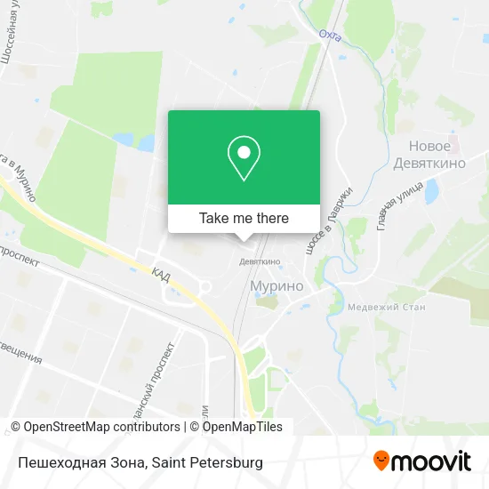 Пешеходная Зона map