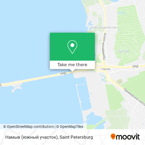 Намыв (южный участок) map