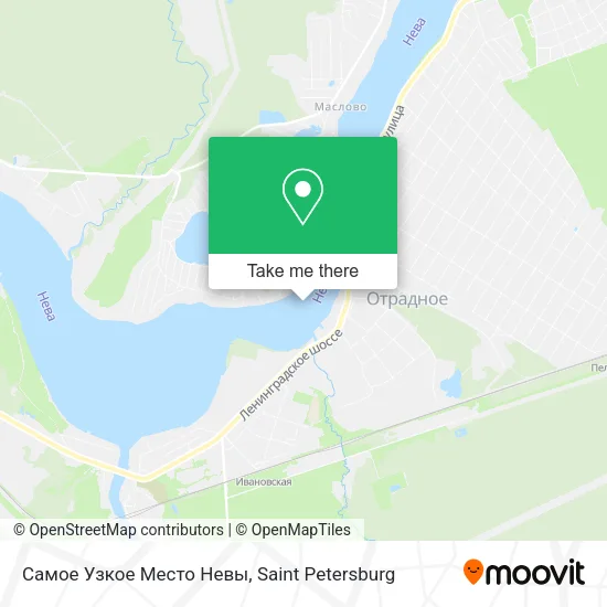 Самое Узкое Место Невы map