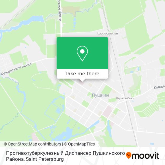 Противотуберкулезный Диспансер Пушкинского Района map