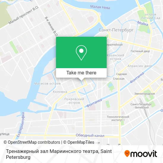 Тренажерный зал Мариинского театра map