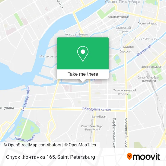 Спуск Фонтанка 165 map