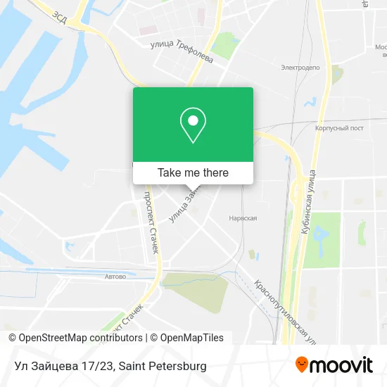 Ул Зайцева 17/23 map