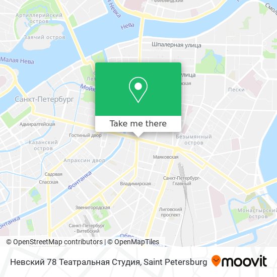 Невский 78 Театральная Студия map