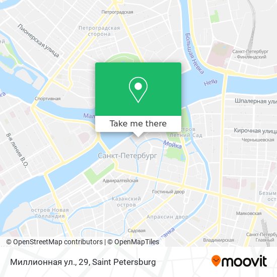 Миллионная ул., 29 map