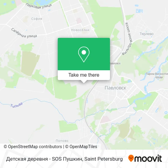 Детская деревня - SOS Пушкин map