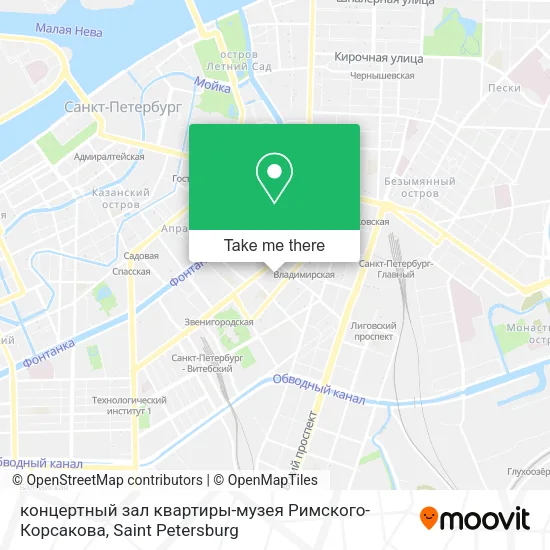 концертный зал квартиры-музея Римского-Корсакова map