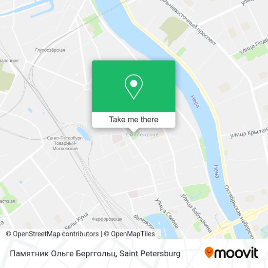 Памятник Ольге Берггольц map