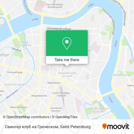 Свингер клуб на Греческом map