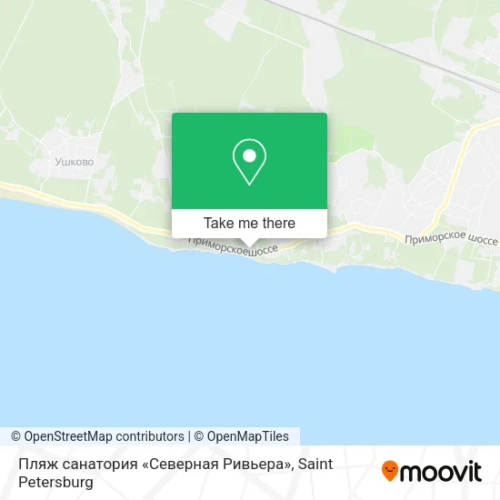 Пляж санатория «Северная Ривьера» map