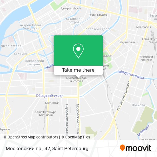 Московский пр., 42 map