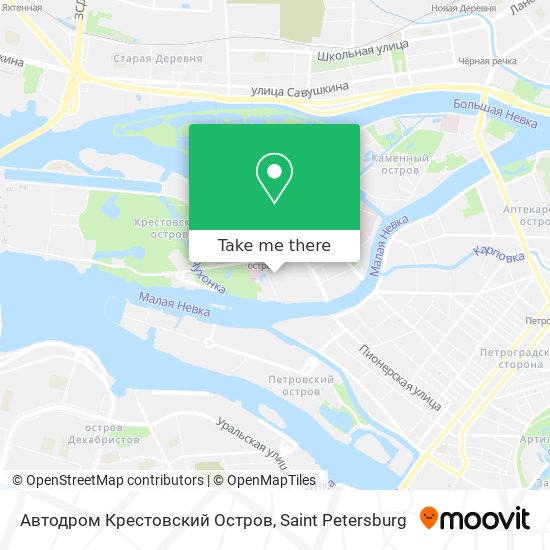Автодром Крестовский Остров map