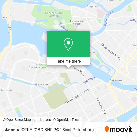Филиал ФГКУ "ОВО ВНГ РФ" map