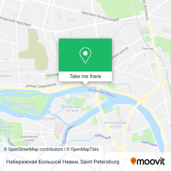 Набережная Большой Невки map