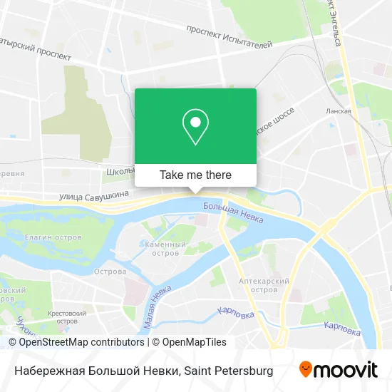 Набережная Большой Невки map