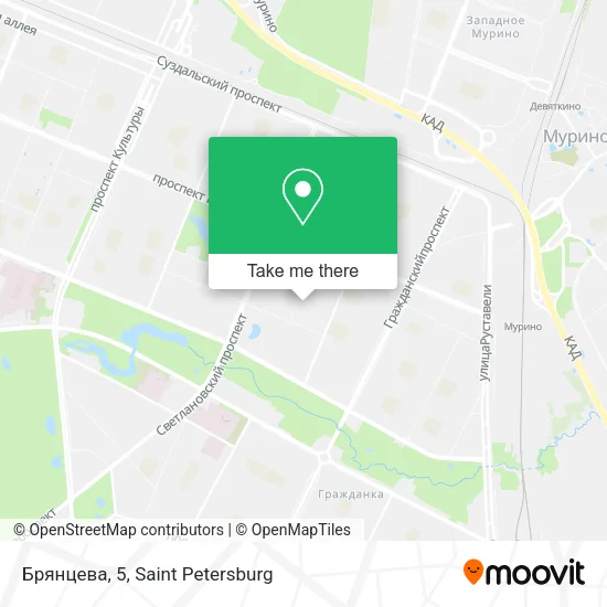 Брянцева, 5 map
