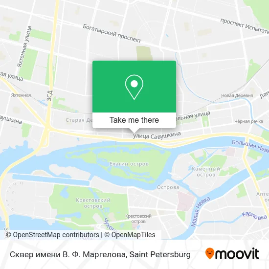 Сквер имени В. Ф. Маргелова map