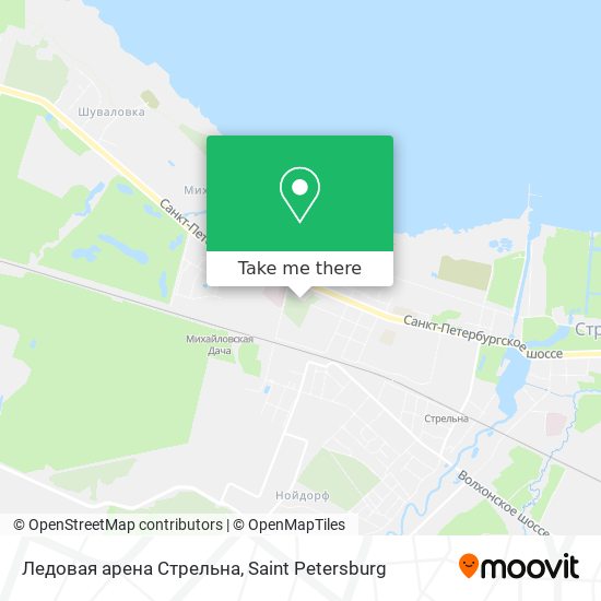 Ледовая арена Стрельна map