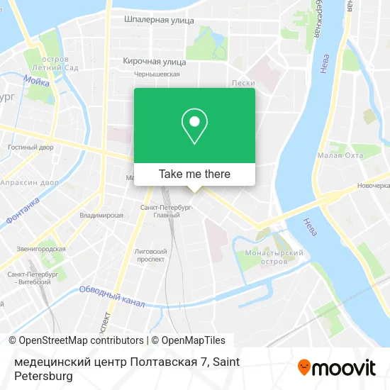 медецинский центр Полтавская 7 map