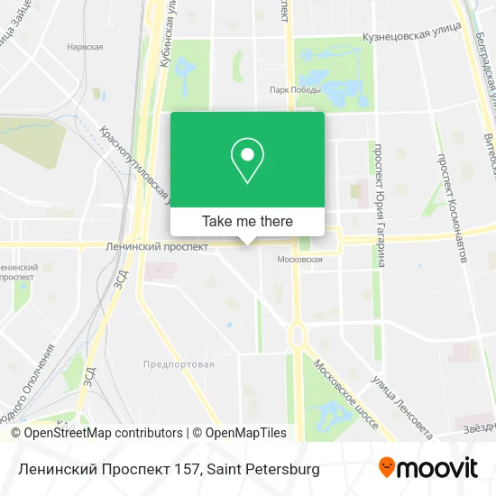 Ленинский Проспект 157 map