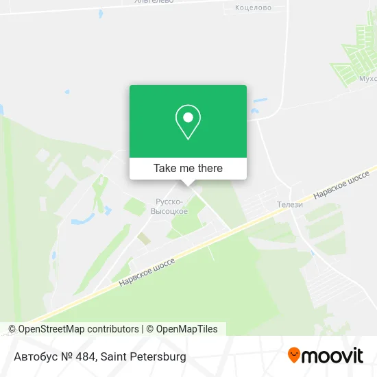 Автобус № 484 map
