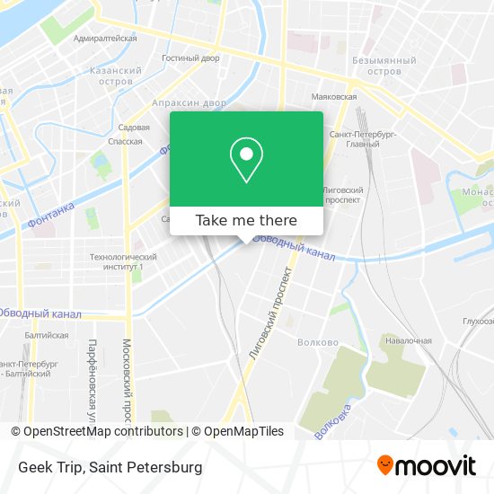 Geek Trip map