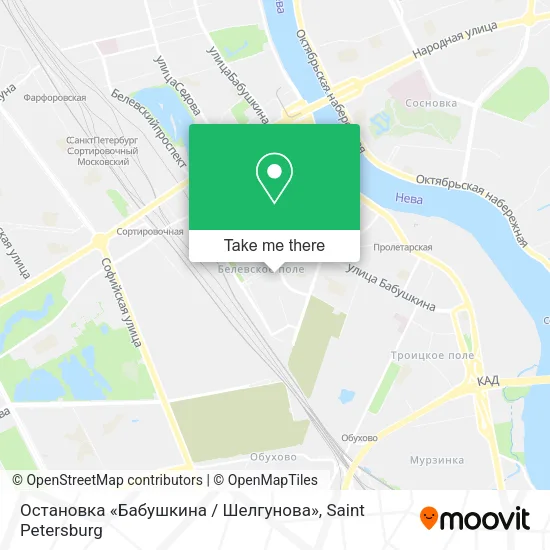 Остановка «Бабушкина / Шелгунова» map